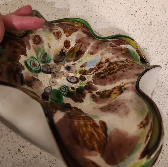 Vintage Murano Tutti Frutti glass bowl Glass Art